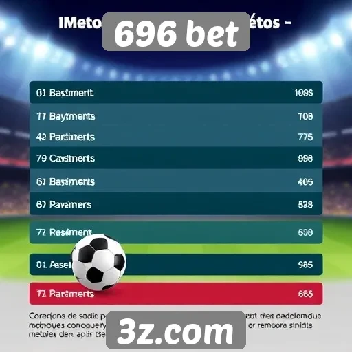 Métodos de pagamento aceitos pelo 696 bet